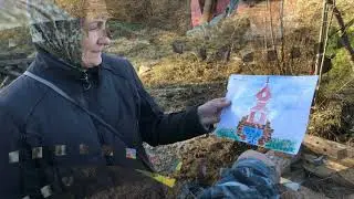 Освящение родника в деревне