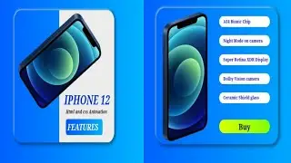 iPhone 12 pure css product card Hover effect | css product card UI design and Hover Effects