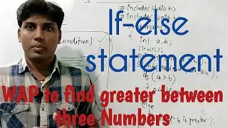 Syntax of if-else statement ll write a program to find greater between two numbers
