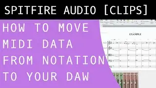 How to Move MIDI Data from Notation to your DAW