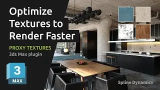 Batch Texture Optimization for Fast Rendering in 3dsMax, with Proxy Textures plugin