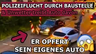 ER FLÜCHTET NACH UNFALL DURCH DIE BAUSTELLE & NIMMT ALLES AUF SEINEM WEG MIT! – Dashcams in 4k