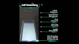 Handheld wireless C6100 Android RFID reader for UHF LED lighting tags