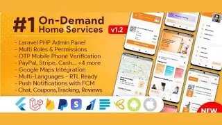 On-Demand Home Services, Business Listing, Handyman Booking with Admin Panel Source Code Download