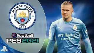 PES 2021 PS4 - Erling Haaland Man City Squad - option file pes 2021 review
