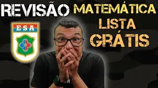 AO VIVO REVISÃO MATEMÁTICA PARA ESA 2024 ! LISTA DE REVISÃO PARA A PROVA