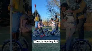 Tricycle Jousting Fail 🫣