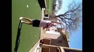 One handed front walkover.