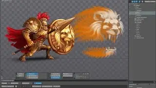 Gladiator. Spine animation.