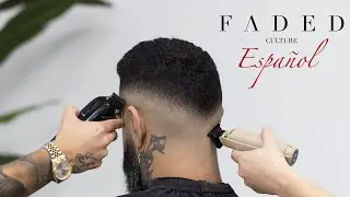 Ensen ando a un Barbero Principiante las HABILIDADES para un Perfecto V Fade Tutorial Paso a Paso