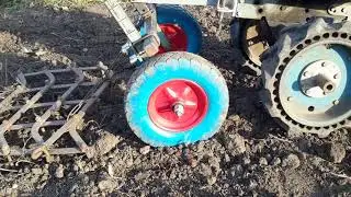 🔥Простая сцепка бороны с мотоблоком!