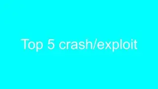 top 5 minecraft crash/exploit
