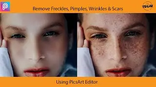 How To Remove Acne, Pimple, Freckles & Smooth Out The Skin On Picsart