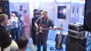 Stu Hamm plays the Star Trek theme at Musikmesse