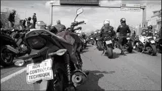 Manif Moto - Du Bruit, Des Rupteurs &  Un CRASH ►ARON