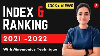 Index & Ranking 2022 - 21 | India's Ranking in Global Indices | With Mnemonics