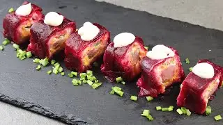 Закуска из селедки! Роллы со свеклой с селедкой