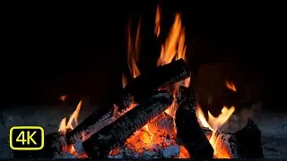 10 hours of fireplace and fire sound - 4K