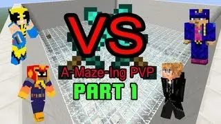 Minecraft VS - A-Maze-Ing PvP! - Part 1 - Feat. Kswizzle, Meyjax & Shanic