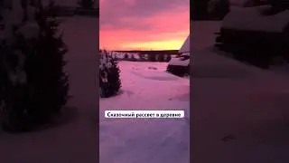 Зимняя сказка в деревне! 