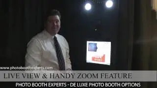 Photo Booth rental of the De Luxe Photo Booth from Photo Booth Experts