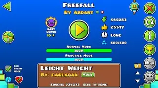 Freefall (easy demon) 100% | GeometryDash