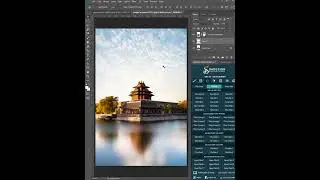 replace the sky in the panel 