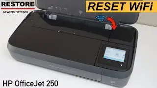 HP OfficeJet 250 Printer Reset WiFi Setting !