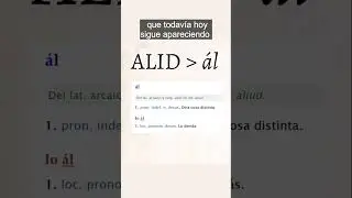 Sobre el pronombre medieval ÁL #gramáticahistórica #filologíahispánica