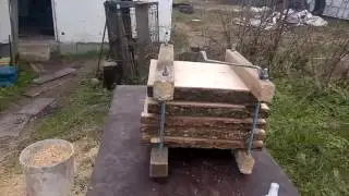 Изготовление торцевой дубовой доски своими руками( 1 часть)