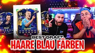 Wer muss seine HAARE BLAU FÄRBEN zum TOTY 😱😳 TEAM OF THE YEAR Draft Battle !! EA FC 24