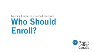 Who Should Enroll in Teaching English as a Second Language?