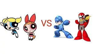 mugen blossom/bubbles vs megaman/protoman