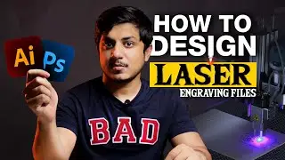 Design Laser Cutting File for any Image | Text | Logo or Pattern in Adobe Illustrator & Photoshop