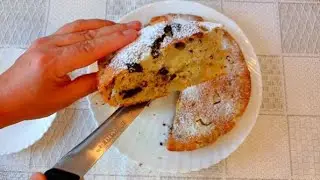 Простой пирог к чаю //Все смешал и в духовку //