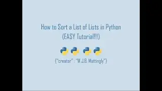 How to Sort a List of Lists in Python