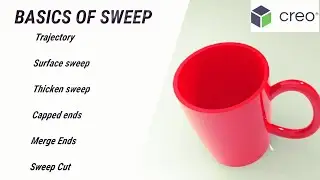 Sweep in Creo || Creo Modelling Tutorials