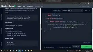 Hello Java - Hacker Rank Solution - Welcome to Java