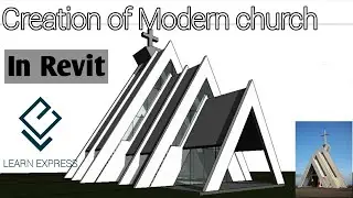 Modern church concept design in revit || by Er.B.Nijithkumar