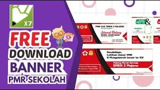 Desain Banner & Id Card PMR Sekolah Cdr Free DOWNLOAD