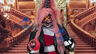 The moment my Cherribomb Cosplay was born. Domestic Violence Awareness . Hazbin Hotel Cosplayer