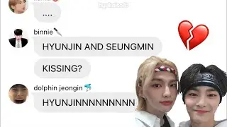 skz texts: hyunjin... cheated? 🧐
