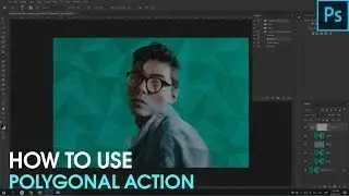 How to use Low Poly Photoshop Action (Polygonal)