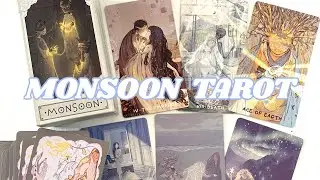 MONSOON TAROT 🐱🔑 Unboxing, Full Flip Through, Deck Review & Collective Card Pull