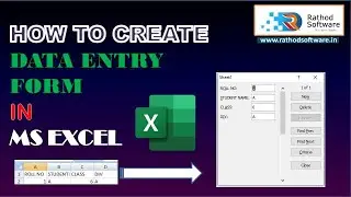 CREATE DATA ENTRY FORM IN EXCEL | EXCEL TIPS AND TRICKS 2024