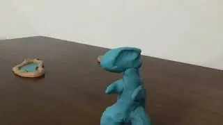 Test animation: claymation dinosaur