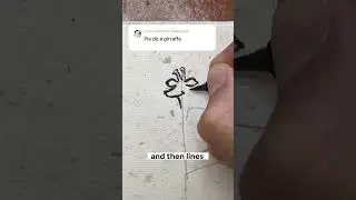 Unbelievable easy giraffe drawing! (Pt. 1) 