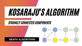 Kosaraju's Algorithm - Strongly Connected Components (Graph Algorithms in Java)