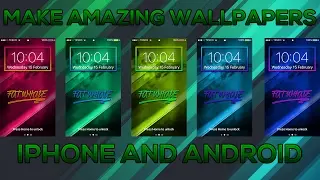 *EP3* AMAZING IPHONE AND ANDROID WALLPAPER TUTORIAL SPEED ART EASYA DN QUICK