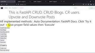 quick demo fastapi crud